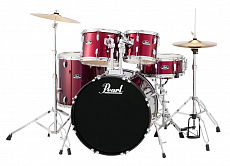 Pearl RS525SC/ C91  ударная установка из 5-ти барабанов, цвет красный, стойки и тарелки в комплекте