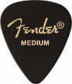 Fender 351 Shape Premium Picks Medium Black 12 Count набор медиаторов, 12 шт, цвет черный