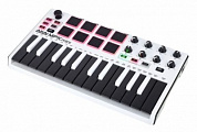 Akai Pro MPK Mini MK2 LE White миди клавиатура с уменьшенными клавишами, 25 клавиш, белый цвет