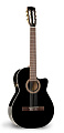 LaPatrie 28757 + Case электроакустическая классическая гитара Hybrid CW Black QII с кейсом