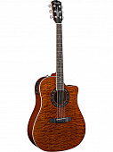 Fender Tbucket 300SCE Amber электроакустическая гитара, цвет янтарный