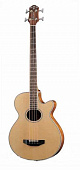 Fender CB-60SCE Nat электроакустическая бас-гитара, топ массив ели, цвет натуральный