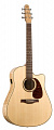 Seagull Performer CW QI Flame Maple HG + Case  электроакустическая гитара Dreadnought с чехлом, цвет натуральный