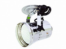Eurolite LED T-36 RGB spot сhrom 10mil LED пинспот Т-36  система RGB, 5 DMX512 каналов, master-slave , угол 30 гр, встроенный микрофон, регулировка скорости смены цветов, 87 светодиодов потребление 12 Вт