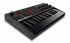 Akai Pro MPK Mini MK3 B миди клавиатура с уменьшенными клавишами, 25 клавиш, цвет черный