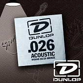 Dunlop 80/20 Bronze DAB26  струна для акустической гитары, 0.026