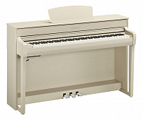 Yamaha CLP-735WA цифровое пианино, 88 клавиш, клавиатура GT-S/256 полифония/38 тембров/2х30вт/USB, цвет-белый ясень