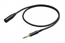 Proel CHL230LU10 микрофонный кабель, разъёмы TRS 6.3 мм  <-> XLR M, длина 10 метров