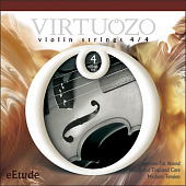 Virtuozo 00344 eTUDE набор 4+1 струн для скрипки, хромсталь плосковитые
