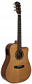 Dowina Rustica DCE-S акустическая гитара дредноут с вырезом, цвет натуральный