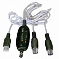 Bespeco BMUSB100 кабель готовый USB A "папа" - 2 x DIN5 "папа"