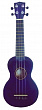 WIKI UK10G BL укулеле сопрано с чехлом, цвет синий глянец