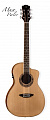 Luna Par B электроакустическая гитара с вырезом, цвет натуральный