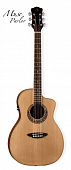 Luna Par B электроакустическая гитара с вырезом, цвет натуральный