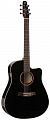 Seagull Entourage CW QI Black GT + Case электроакустическая гитара Dreadnought с кейсом, цвет чёрный