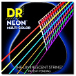 DR Strings NMCA-12  струны для акустической гитары Multi-Color Coated 12-54, цветные