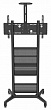 Wize Pro M75 мобильная стойка для широкоформатных и интерактивных панелей 32”– 75”, цвет черный