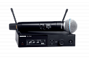 Shure SLXD24DE/B58 H56 цифровая двухканальная радиосистема ручным микрофоном Beta 58, динамическим суперкардиоидным, 470-638 МГц (рабочий диапазон 518-562 МГц), выносные антенны, крепление в рек, черный