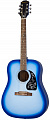 Epiphone Starling Starlight Blue акустическая гитара, цвет синий фейд