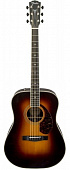 Fender PM-1 Deluxe Dreadnought SBST акустическая гитара, цвет санбёрст