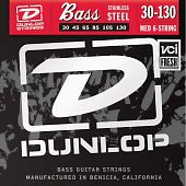 Dunlop DBS30130 струны для 6-ти струнной бас гитары, 30-130