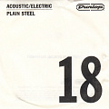 Dunlop Acoustic/ Electric Plain Steel DPS18  струна для акустической и электрогитары, сталь, 0.018
