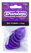 Dunlop Big Stubby 475P200 6Pack  медиаторы, толщина 2 мм, 6 шт.