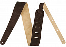 Fender 2' Suede Strap Brown/Tan Reversible гитарный ремень двухстороний, цвет коричневый