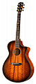 Breedlove Jeff Bridges Oregon Concerto Bourbon CE  электроак. гитара с кейсом, цвет янтарный берст