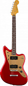 Fender Squier DLX Jazzmaster Candy Apple Red ST электрогитара, стоптейл, цвет красный
