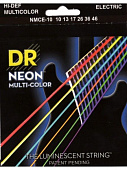 DR Strings NMCE-10  струны для электрогитары 10-46, цветные
