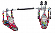 Tama HP900PWMPR Iron Cobra двойная педаль в кейсе, цвет психоделическая радуга