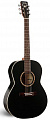 A&L 32969 + Case акустическая гитара, цвет черный, с кейсом