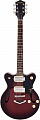 Gretsch G2655-P90 Streamliner Jr. Double-Cut P90 Claret Burst полуакустическая гитара, цвет - коричневый
