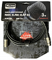 Xline Cables RMIC XLRM-XLRF 03 кабель микрофонный  XLR 3 pin male - XLR 3 pin female длина 3м